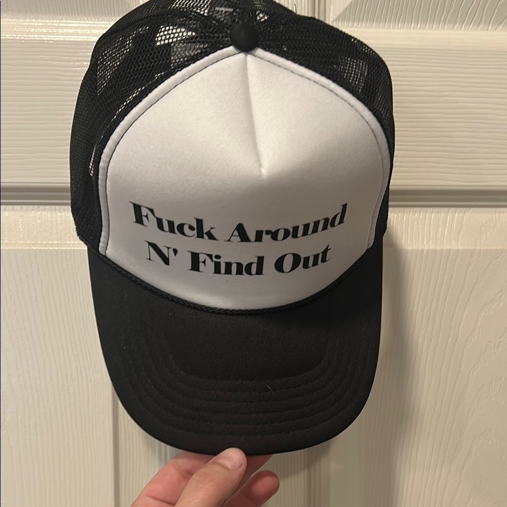 Black and White Trucker Hat